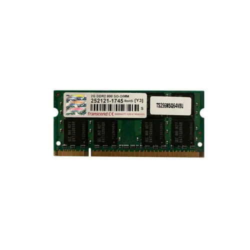 TS256MSQ64V8U - Transcend 2GB DDR2-800MHz CL6 200-Pin SODIMM