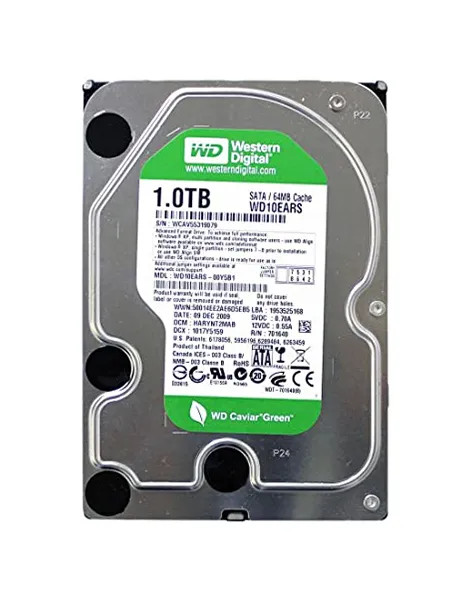WD10EARS - WESTERN DIGITAL 1TB 5400RPM SATA 3.5" HDD