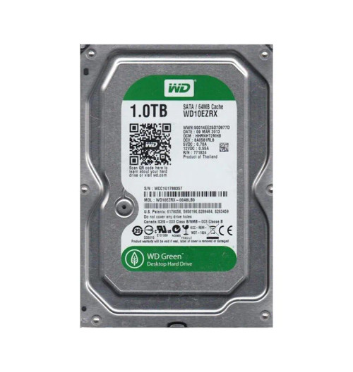 WD10EZRX - WESTERN DIGITAL 1TB 5400RPM SATA 3.5" HDD