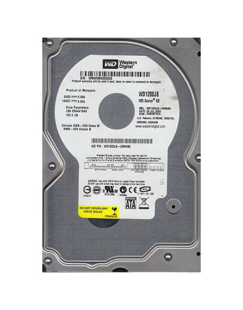 WD1200JS - WESTERN DIGITAL 120GB 7200RPM SATA 3.5" HDD