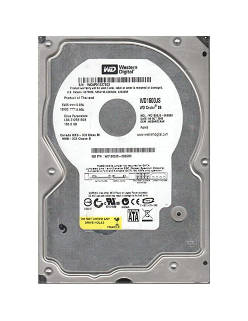 WD WD1600JS Caviar SE 160GB 7200RPM SATA 3Gb/s 8MB Cache HDD