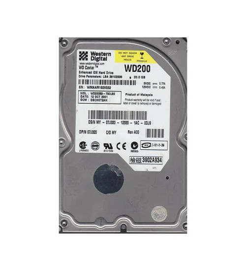 WD200BB - WESTERN DIGITAL 20GB 7200RPM EIDE 3.5" HDD