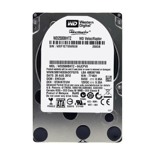 WD WD2500BHTZ VelociRaptor 250GB 10000RPM SATA 6Gb/s 2.5-Inch HDD