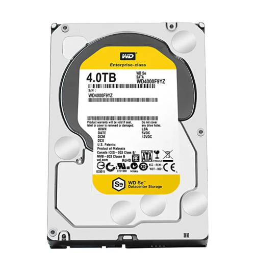 WD4000F9YZ - WESTERN DIGITAL 4TB 7200RPM SATA 3.5" HDD