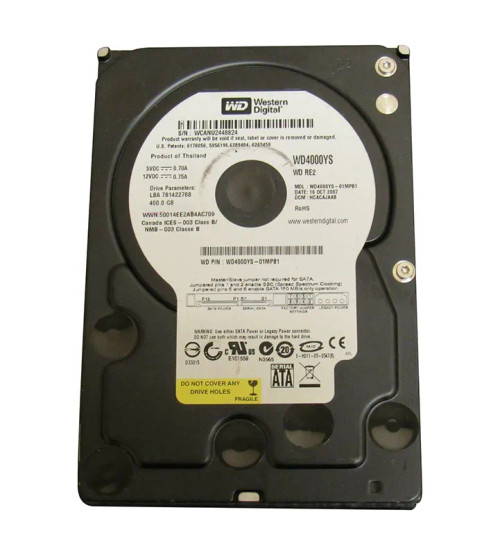 WD4000YS - Western Digital 400GB 7200RPM SATA 3Gb/s 3.5" HDD