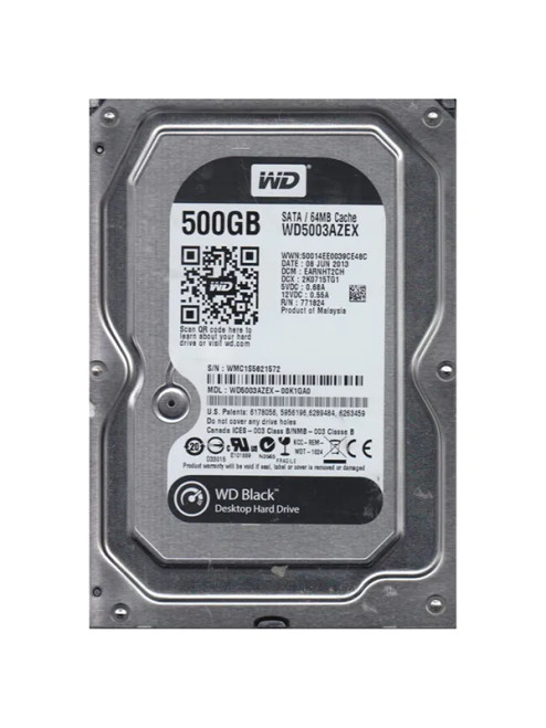 WD5003AZEX - WESTERN DIGITAL 500GB 7200RPM SATA 3.5" HDD