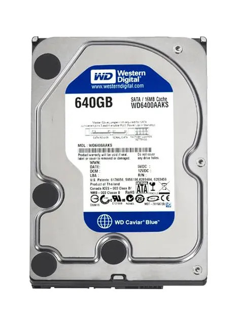 WD6400AAKS - WESTERN DIGITAL 640GB 7200RPM SATA 3Gb/s HDD
