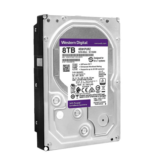 WD WD80PURZ-85YNPY0 8TB Surveillance Hard Drive