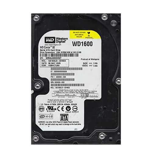 WD1600JD - WESTERN DIGITAL 160GB 7200RPM SATA 3.5" HDD