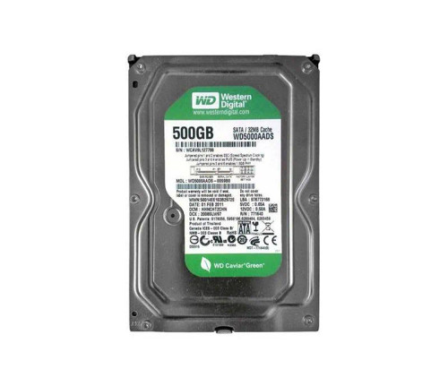 WD5000AADS - WESTERN DIGITAL 500GB 7200RPM SATA 3Gb/s HDD