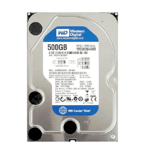 WD5000AAKB - WESTERN DIGITAL 500GB 7200RPM EIDE 3.5" HDD