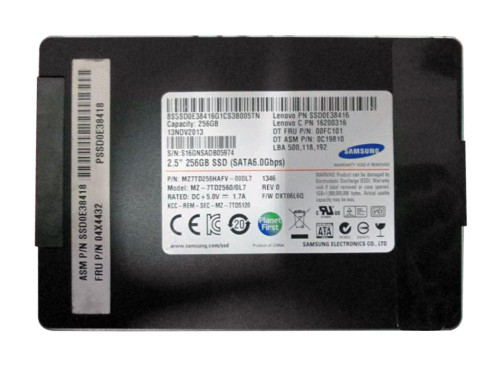 16200316 Lenovo 256GB MLC SATA 6Gbps 2.5-inch Internal Solid State Drive (SSD)