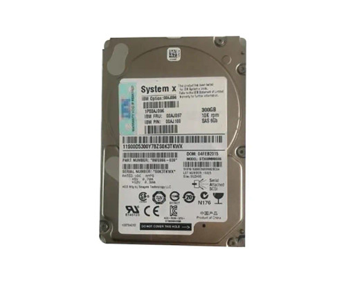00AJ096 - IBM 300GB 10000RPM SAS 6Gb/s 2.5" Hot-Swap HDD