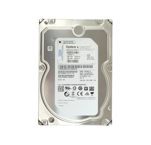 00FN113 - Lenovo 2TB 7200RPM SATA 6Gb/s 3.5" Hot-Swap HDD