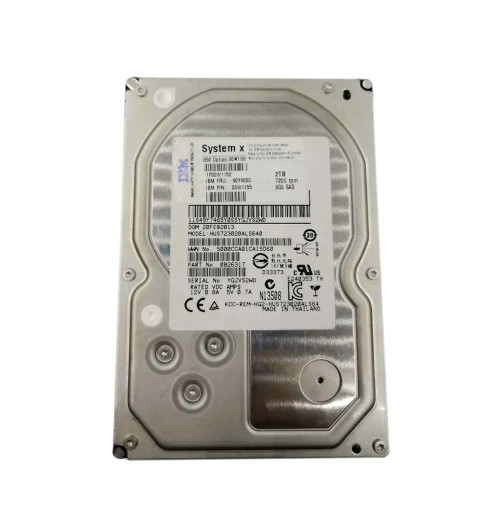 00W1152 - IBM 2TB 7200RPM SAS 6Gb/s 3.5" HDD