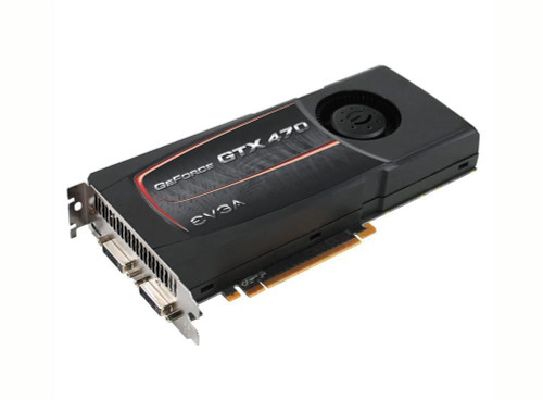 012-P3-1475-AR EVGA GeForce GTX470 SuperClocked 1280MB 320-Bit GDDR5 PCI Express 2.0 x16 Dual DVI/ HDMI Video Graphics Card