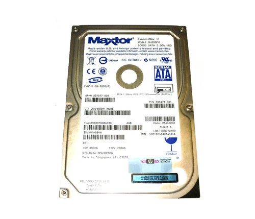 HP 404654-001 ProLiant Ml350 G5 Server 500GB SATA Hard Drive