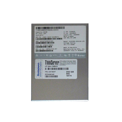 03X3859 - IBM 200GB SATA 3Gb/s 2.5" MLC SSD