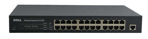 08X1568X156 - Dell PowerConnect 2124 24-Ports Fast 10/100BaseT + 1-Port 10/100/1000BaseT Ethernet Network Switch
