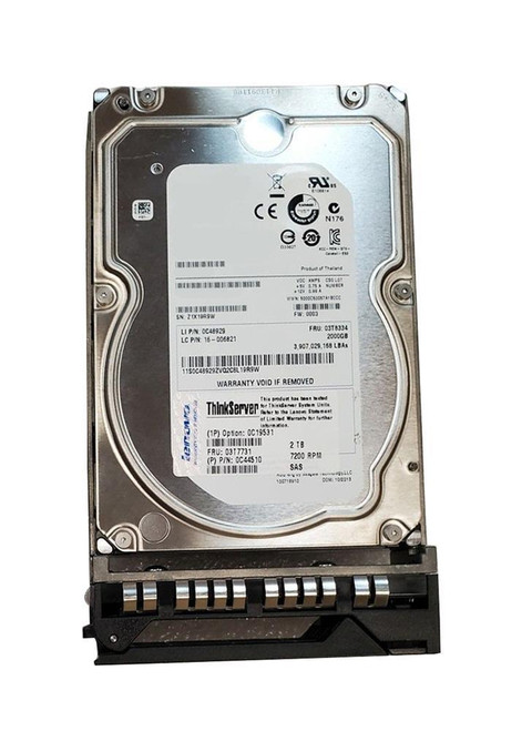 0C19531-C3 - Lenovo 2TB SAS 6Gb 7200RPM 3.5" HDD