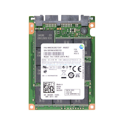 0K326R - Dell 128GB SATA 3Gb/s mSATA 1.8" SSD