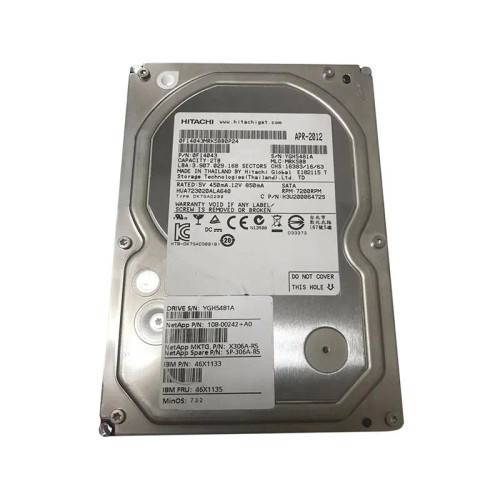 108-00242 - NETAPP 2TB 7200RPM SATA 3.5" 64MB HDD