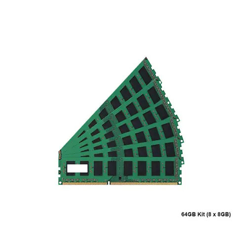 1JQ83AV - HP 64GB Kit 8 X 8GB PC4-21300 DDR4-2666MHz ECC Registered CL19 RDIMM 1.2V Single-Rank Memory