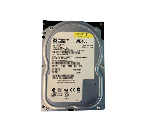 1T321 - Dell 40GB 7200RPM IDE ATA-100 3.5" HDD