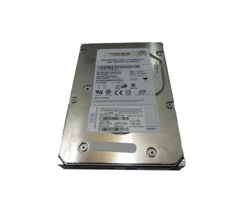 32P0768 - IBM 73.4GB 15000RPM Fibre Channel 2Gbps 3.5" HDD