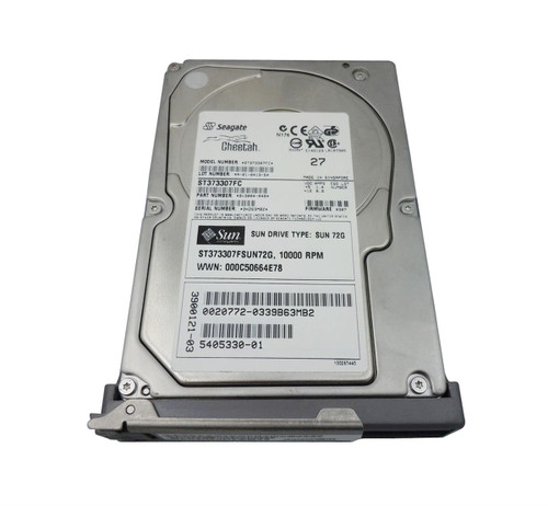 390-0121 - Sun 73GB 10000RPM Fibre Channel 2Gbps Hot Swap 8MB Cache 3.5-inch Internal Hard Drive for Fire Servers and StorEdge