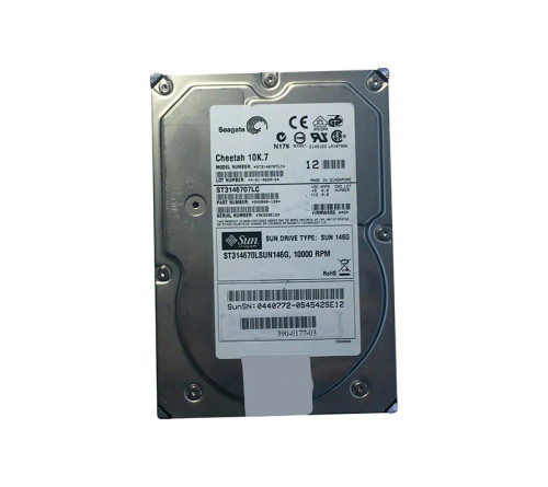 390-0177 - SUN 146GB 10000RPM Ultra-320 SCSI 3.5" HDD