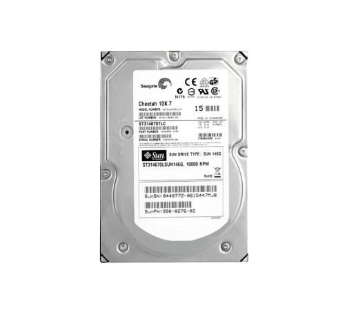 390-0276 - SUN 146GB 10000RPM Ultra-320 SCSI 3.5" HDD