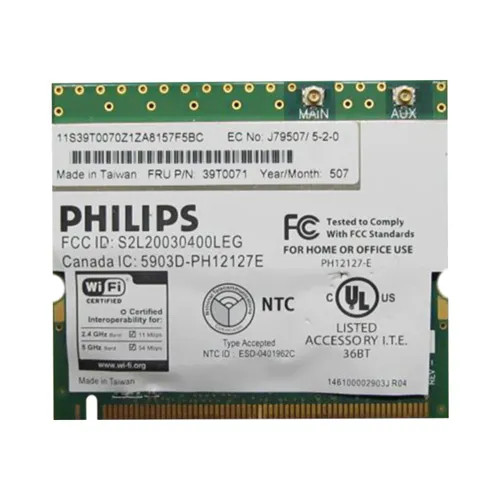 39T0071 - IBM 802.11a/b/g Mini-PCI Wireless Adapter