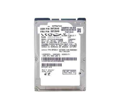 39T2649 - IBM 100GB 7200RPM SATA 1.5Gb/s 2.5" HDD
