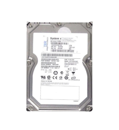 42D0547 - IBM 1TB 7200RPM 3.5" SAS Hot-Swap HDD