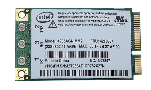 42T0867 - IBM Wireless Wi-Fi Link 4965AGN Network Adapter