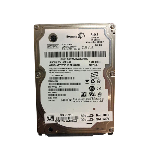42T1439 - Lenovo 160GB 7200RPM SATA 2.5" HDD