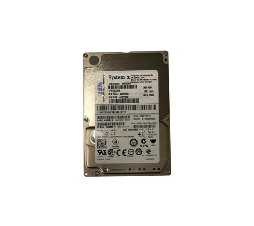 IBM 300GB 10000RPM SAS 6Gbps Hot Swap 2.5 Internal Hard Drive for ProLiant DL360p Gen8 Servers