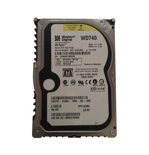 0U3004 - Dell 74GB 10000RPM SATA 3.5" HDD