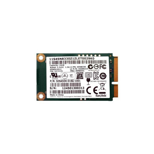 45N8331 - Lenovo 16GB MLC SATA 6Gb/s mSATA SSD