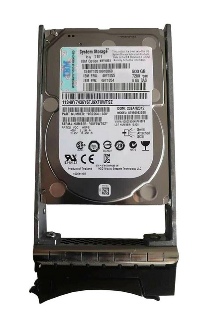 49Y1851 - IBM 500GB 7200RPM SAS 6Gb/s 2.5" Hot Swap HDD