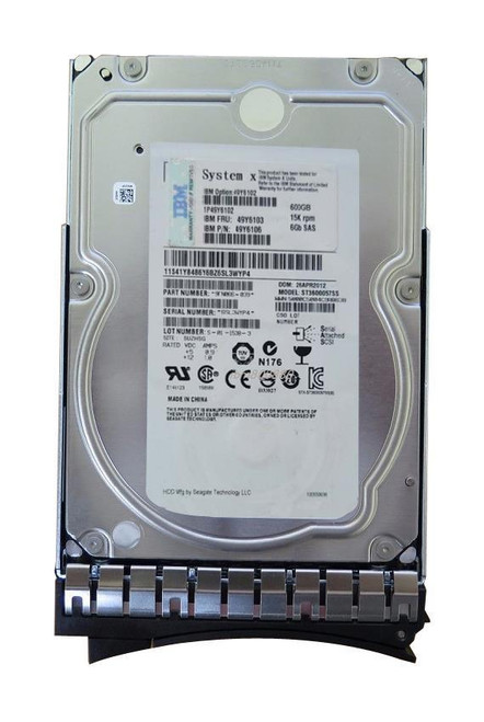 49Y6102-06 - Lenovo 600GB 15000RPM SAS 6Gb 3.5" HDD