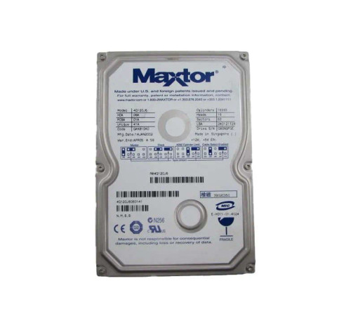 4G120J6 - Maxtor 120GB 5400RPM IDE ATA/133 2MB 3.5" HDD