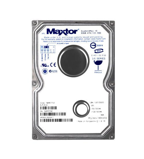 4R060L0 - Maxtor 60GB 5400RPM ATA-133 2MB 3.5" HDD