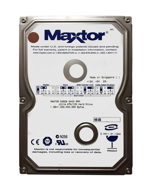 4W030H2 Maxtor DiamondMax 536DX 30GB 5400RPM ATA-100 2MB Cache 3.5-inch Internal Hard Drive