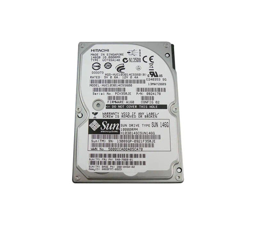 540-7868 - SUN 146GB 10000RPM SAS 6Gb 2.5" HDD