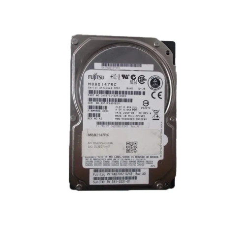 541-3531 - SUN 146GB 10K SAS 2.5" HDD