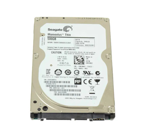 0W2N02 - Dell 500GB 5400RPM SATA 16MB 2.5" HDD