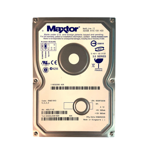 5A320J0 - Maxtor 320GB 5400RPM IDE 2MB 3.5" HDD
