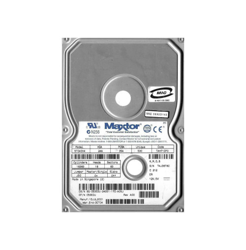 5T040H4 - Maxtor 40GB 7200RPM ATA-100 2MB 3.5" HDD